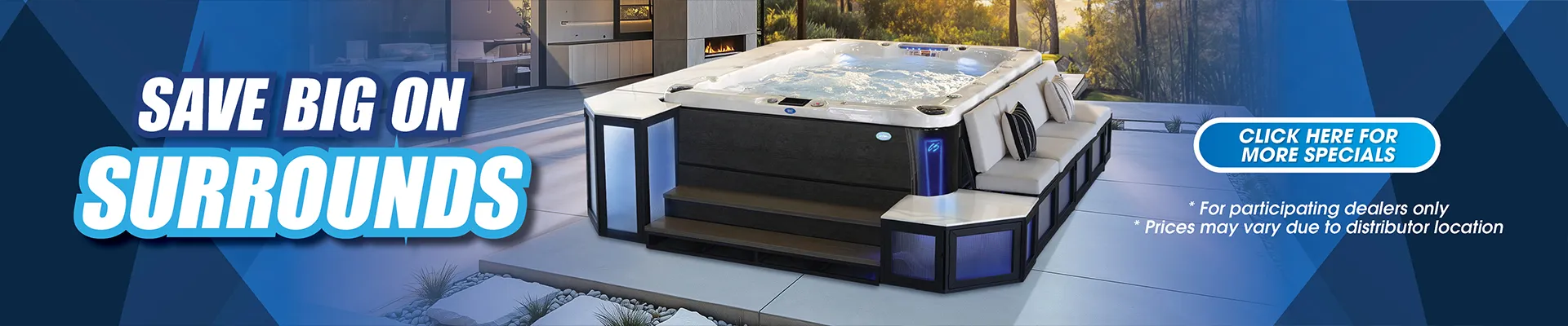 Calspas hot tub being used in a family setting - Wye