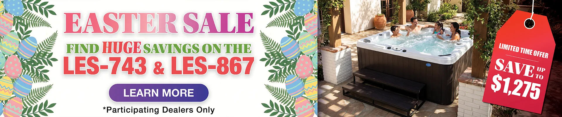 Calspas hot tub being used in a family setting - Wye