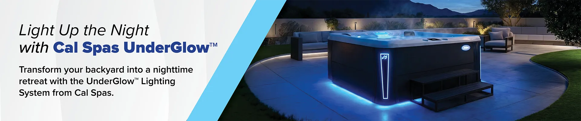 Calspas hot tub being used in a family setting - Wye